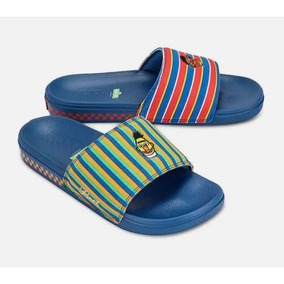 NEW Vans X SESAME STREET Ernie and Bert SLIDES Men's Size 4 - Picture 9 of 11